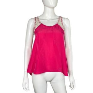 Liberty Love Crochet Lace Swing Tank Top